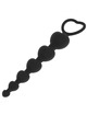 black&silver - mila anal chain of hearts 18 cm