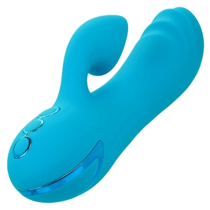 calexotics - sunset beach seducer vibrator & stimulator 10 functions blue