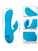 calexotics - sunset beach seducer vibrator & stimulator 10 functions blue