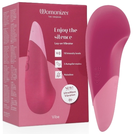 Estimulador de Clitóris Womanizer Vibe Lay-On Rosa