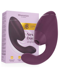 womanizer - duo next dual clitoral & g-spot stimulator dark purple
