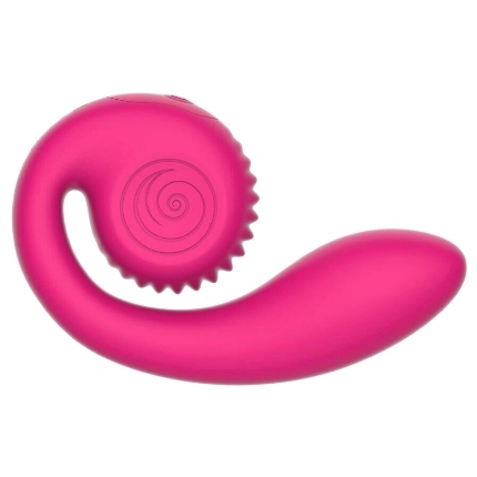snail vibe - gizi lite dual g-spot & clitoral pink vibrator