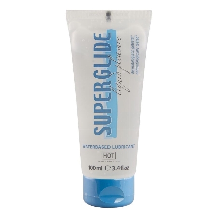 hot - superglide liquid pleasure lubricante base agua 100 ml