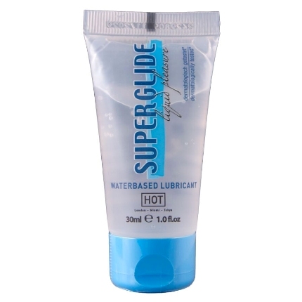 hot - superglide liquid pleasure lubricante base agua 30 ml