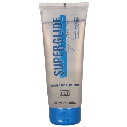 hot - superglide liquid pleasure waterbased lubricant 200 ml