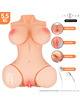 Intense deep touch - vero torso anus and vagina with suction, heat, vibration and voice effects with remote control 5.5 kg