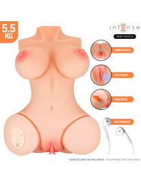 intense deep touch - vero torso ano y vagina con efecto succiÓn, calor, vibraciÓn y voz con control remoto 5.5 kg