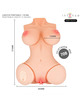 Intense deep touch - vero torso anus and vagina with suction, heat, vibration and voice effects with remote control 5.5 kg