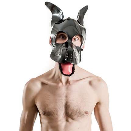 Máscara Mister B FETCH capucha de perro de goma, 634370