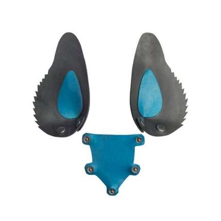 Orelhas e Língua Azuis para Máscara Mister B FETCH Rubber Dog Hood 634383