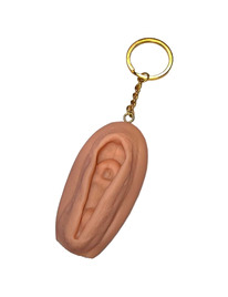 diablo picante - vagina keychain light tone
