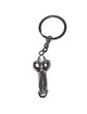 diablo picante - llavero metal pene plata