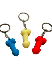 diablo picante - assorted silicone penis keychain phosphorescent color