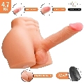 intense deep touch - richie torso with anus and realistic dildo with pushing and vibration remote control 4.7 kg