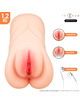 intense deep touch - krista vaginal masturbator with suction, vibration and voice effect 1.2 kg