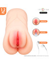 intense deep touch - krista vaginal masturbator with suction, vibration and voice effect 1.2 kg
