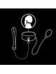 Fetish Submissive Bondage - Inflatable Strangling Collar With Chain