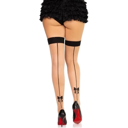 Meias de Liga Leg Avenue Spandex Preta