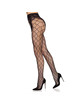 Meias de Liga Leg Avenue Rede Crochless Preta