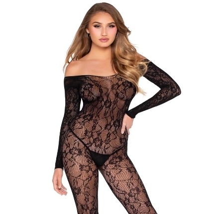 Body Leg Avenue Renda Preto