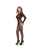 Leg Avenue - 89366 Lace Lingerie Bodystocking Black - One Size