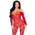 Body Leg Avenue Renda Vermelho