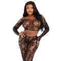 Conjunto Leg Avenue Python Preto