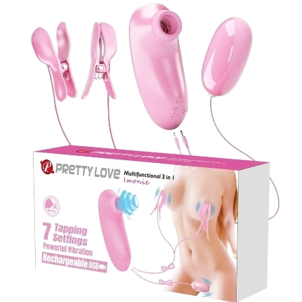 Estimulador de Clitóris Pretty Love Imonie Multifuncional Rosa