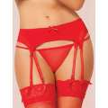 Straps-of-Alloy Red with Dual Mesh Layer Size Large