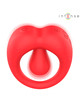 Cockring Intense Russel com Vibração Vermelho