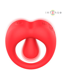 Intense - Russell Anillo Vibrador Con Estimulación De Clítoris Rojo