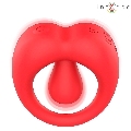 Intense - Russell Vibrating Penis Ring With Clitoris Stimulation Red