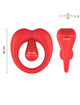 Intense - Russell Anillo Vibrador Con Estimulación De Clítoris Rojo