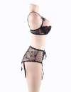 Bra Open and Pant. Black Size Large 179049
