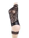 Body Floral R80624P Preto Tamanho Grande,162041