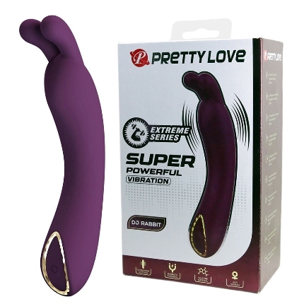 Vibrador Pretty Love Dj Rabbit Roxo