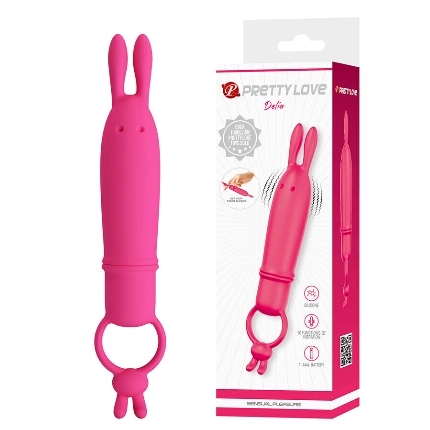 Vibrador Pretty Love Delia Com Cockring Rosa