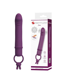 Vibrador Pretty Love Cora Com Cockring Roxo