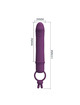 Vibrador Pretty Love Cora Com Cockring Roxo