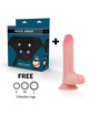 Rockarmy - Arnés + Liquid Silicone Dildo Premium Mustang 18 Cm -O- 4.14 Cm
