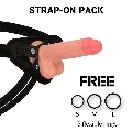 Rockarmy - Harness + Liquid Silicone Premium Mustang Realistic 18 Cm -O- 4.14 Cm