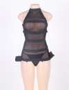 Shirt R80183 Mesh with Chains Black Size Large 160074