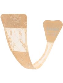 Bye-Bra - Tanga Adhesivo Encaje Beige Talla Única
