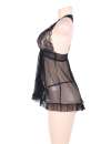 Babydoll R80526-1P Mesh Black Size Large 160075