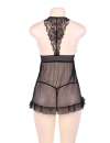 Babydoll R80526-1P Mesh Black Size Large 160075