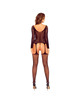 Passion - Bs125 Black Mesh Bodystocking