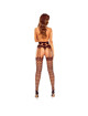 Passion - S031 Medias Rejilla Negro Talla Única