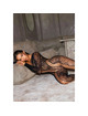 Catsuit Leg Avenue Nelia Renda Preto