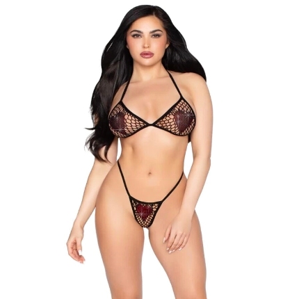 Conjunto Leg Avenue Pietra Preto