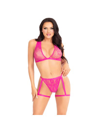 Conjunto Leg Avenue Danielle Rosa
